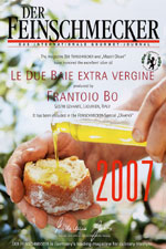 DER FEINSCHMECKER and "Mastri Oleari" have honored the excellent olive oil LE DUE BAIE EXTRAVERGINE