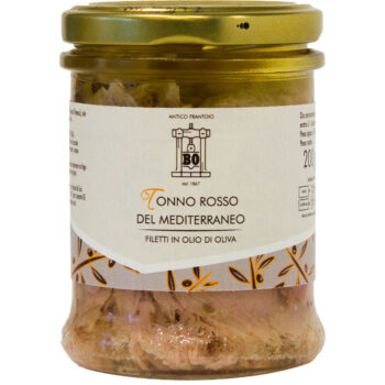 Filetti di tonno “Bluefin” del Mediterraneo – Vaso vetro gr. 200/130